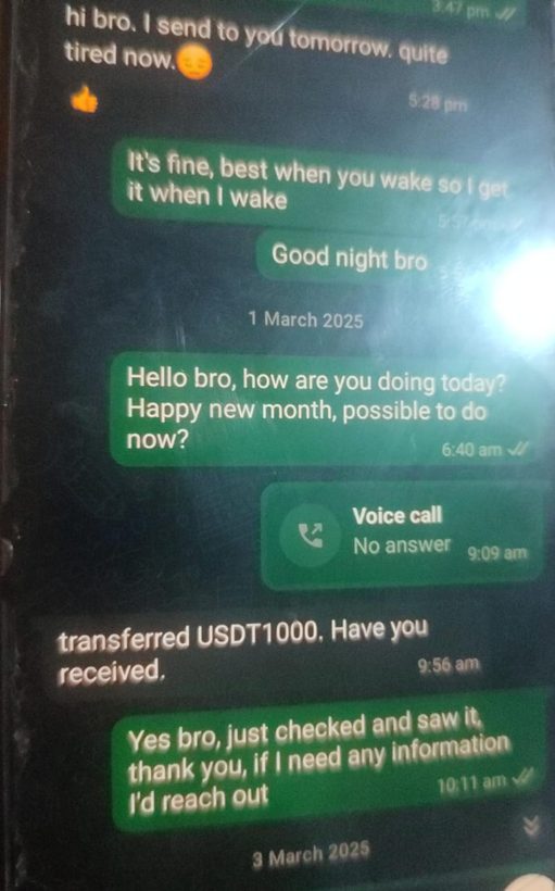 Payment proof
